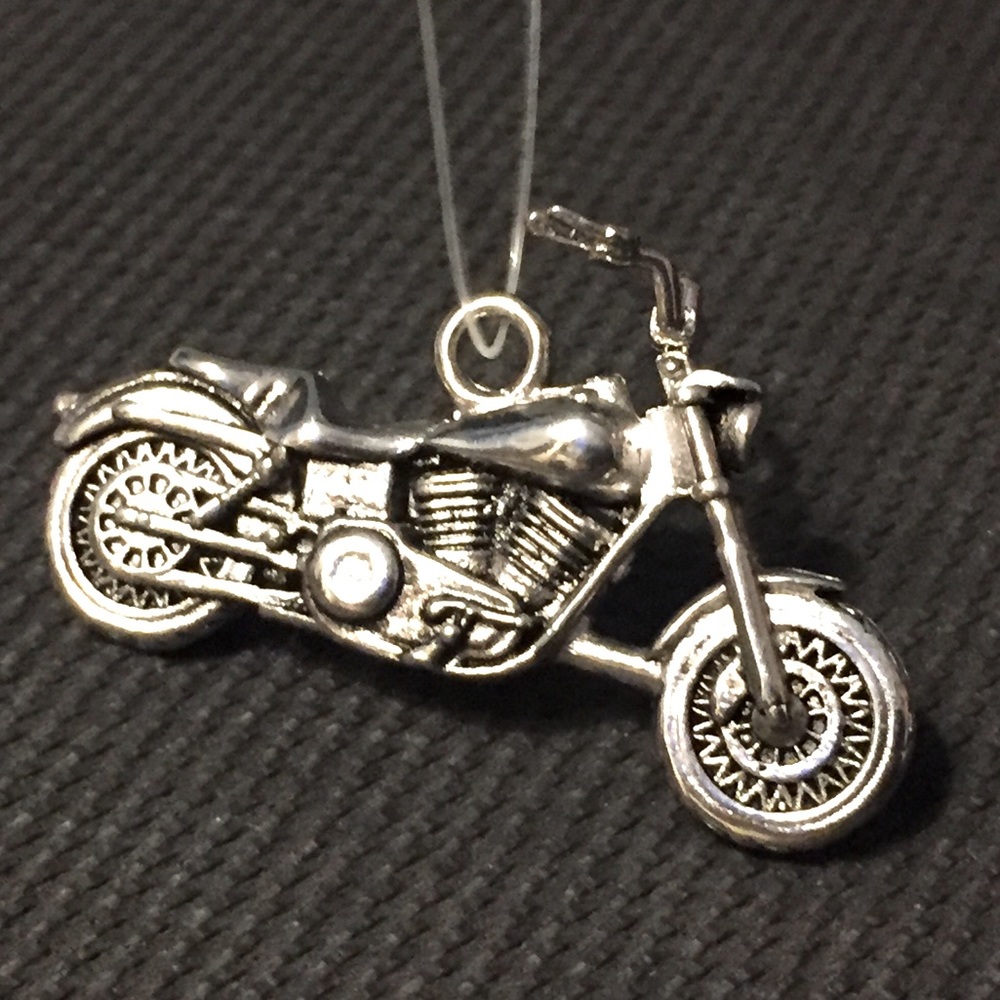 Motorcycle necklace pendant/charm Stainless Steel